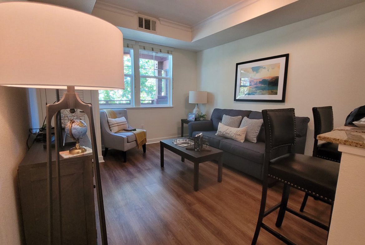 Cozy living room with modern decor.